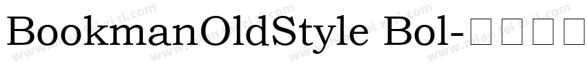BookmanOldStyle Bol字体转换